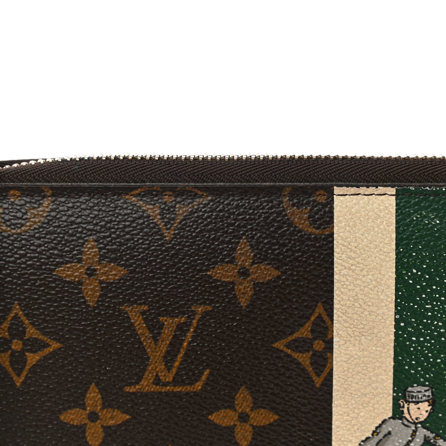 Louis Vuitton Monogram Groom Zippy Organizer Wallet Green 11 of 12