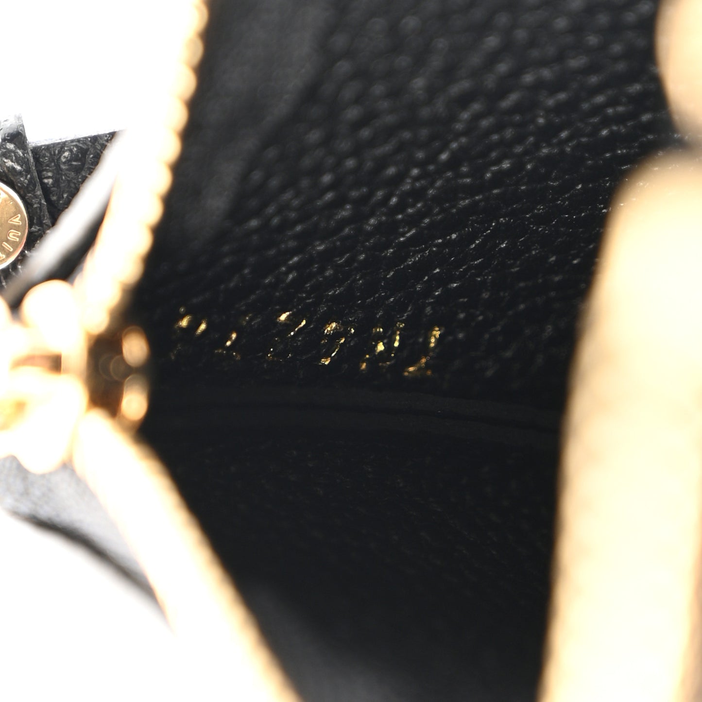 Empreinte Monogram Giant Key Pouch Black Beige