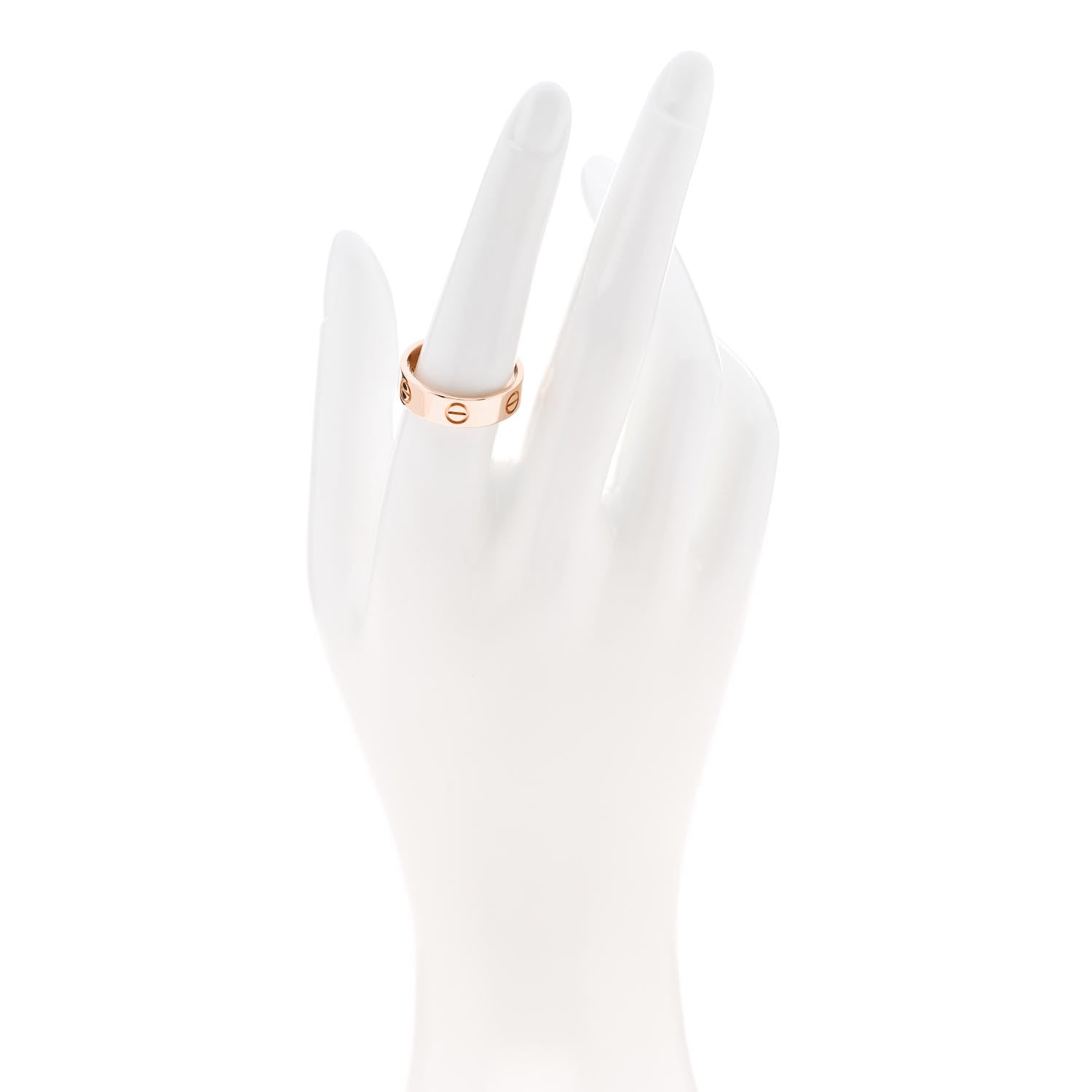 Cartier 18K Pink Gold 5.5mm LOVE Ring 56 7.75 2 of 4