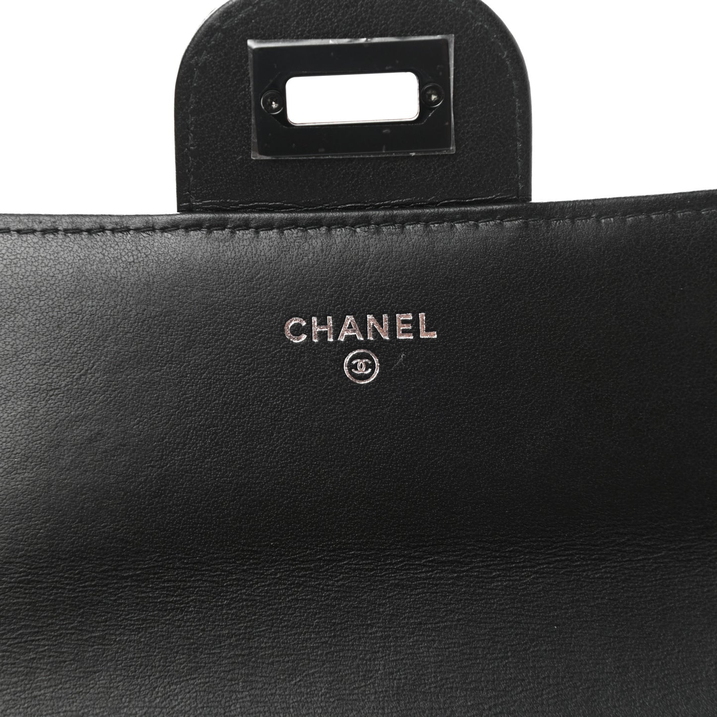 Aged Calfskin Quilted Large Reissue Gusset Flap Wallet So Black