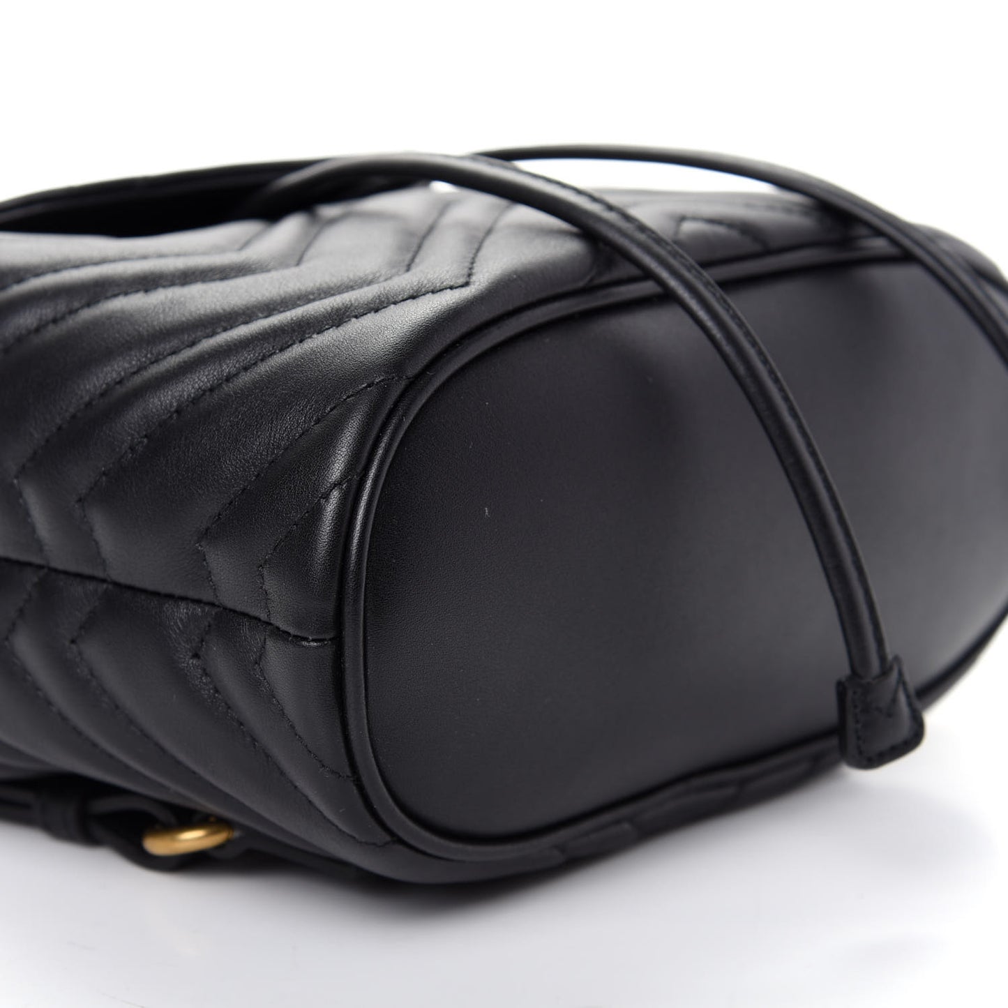 Calfskin Matelasse GG Marmont Flap Backpack Black