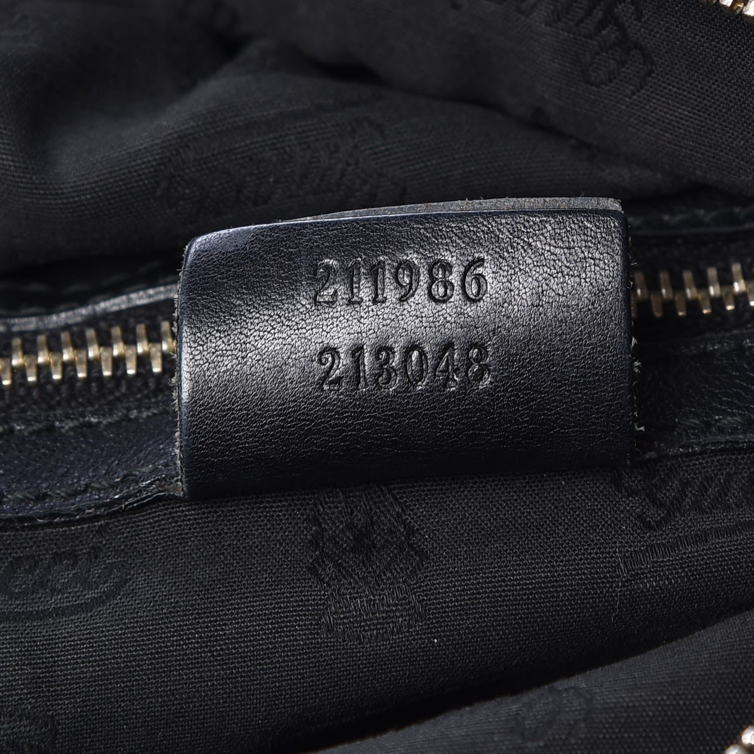 Gucci Guccissima Pelham Medium Hobo Black 7 of 13