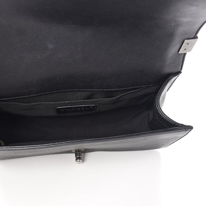 Chanel Calfskin Quilted Medium Boy Flap Black 4 of 12