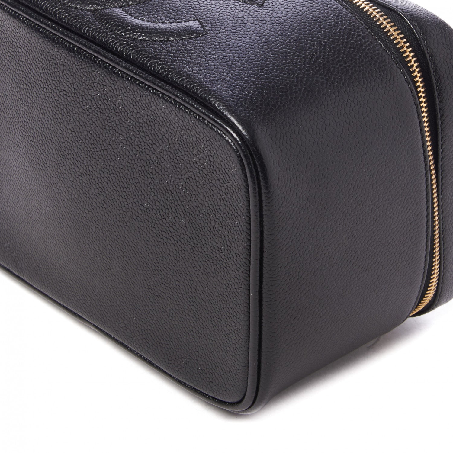 Chanel Caviar Vanity Cosmetic Case Black 6 of 14