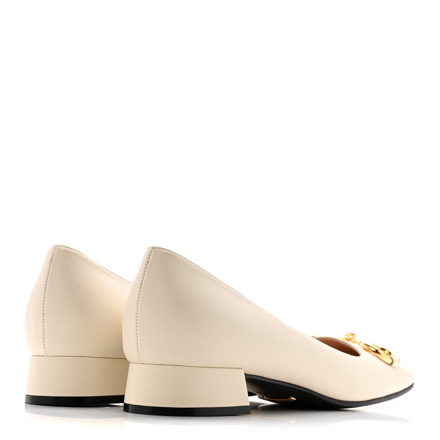 Malaga Kid Horsebit Ballet 25mm Flats 39.5 Mystic White