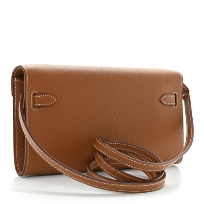 Hermes Epsom Kelly Wallet To Go Gold 3 of 9