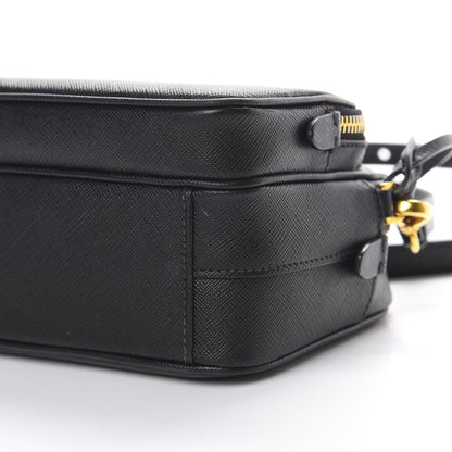 Prada Saffiano Lux Camera Case Crossbody Bag Black 9 of 11