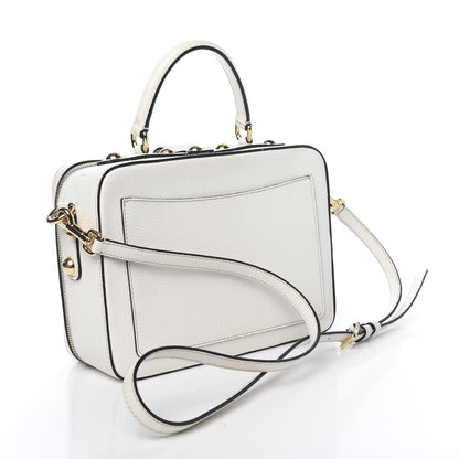 Dolce & Gabbana Drummed Calfskin Rosaria Shoulder Bag White 3 of 14