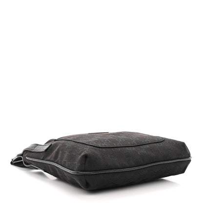 Gucci Monogram Flat Messenger Bag Black 4 of 12
