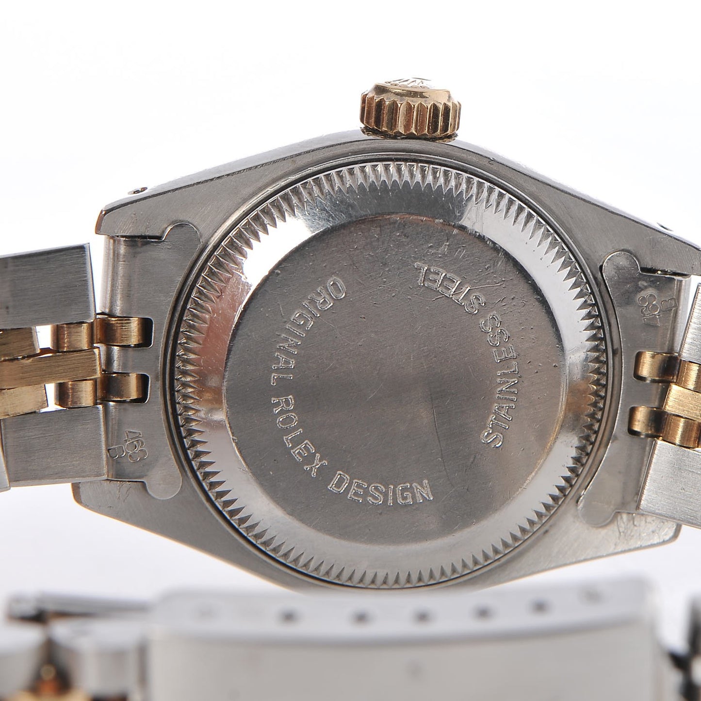 Stainless Steel 18K Yellow Gold 26mm Oyster Perpetual Date Watch Champagne 69173