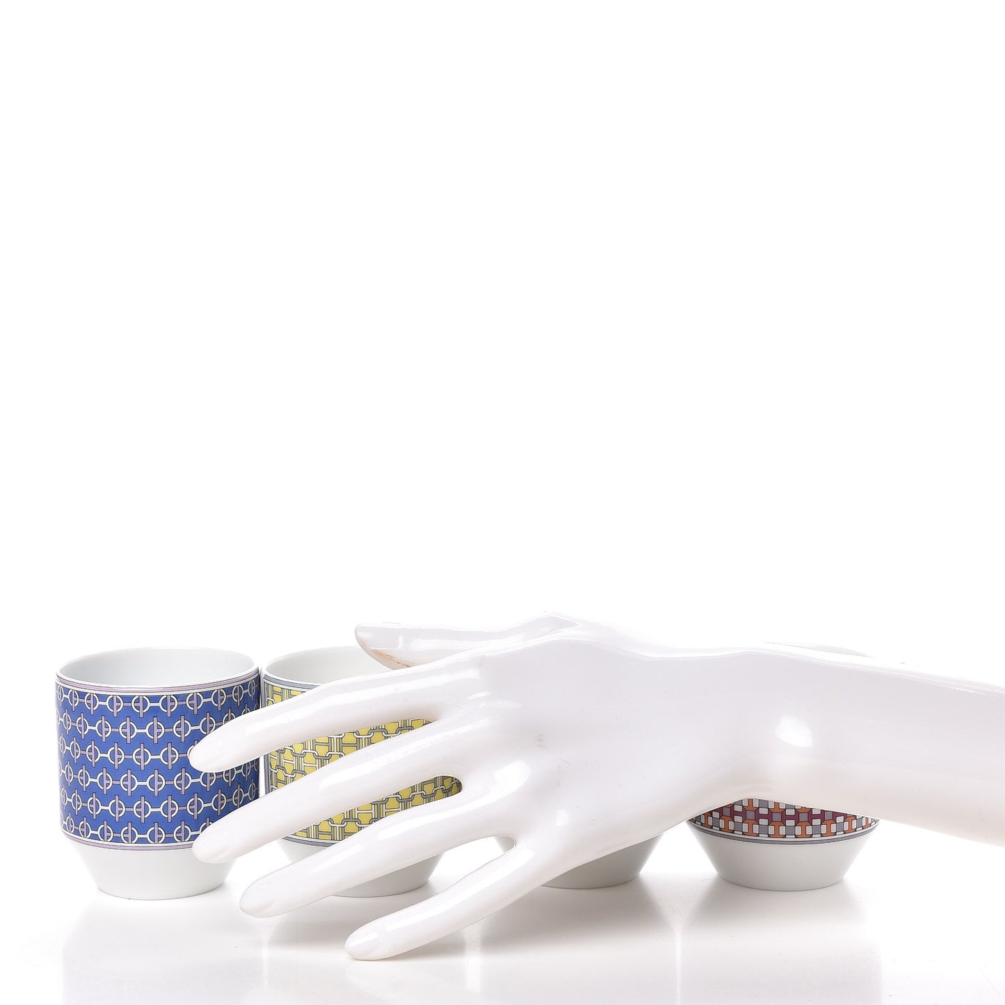 Porcelain Tie Set 4 Tumblers