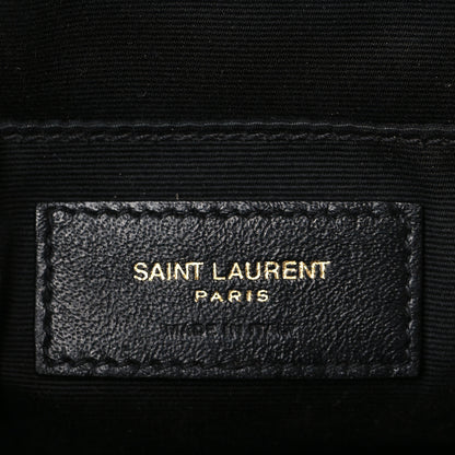 Saint Laurent Calfskin Matelasse Monogram Lou Camera Bag Dark Latte 6 of 10