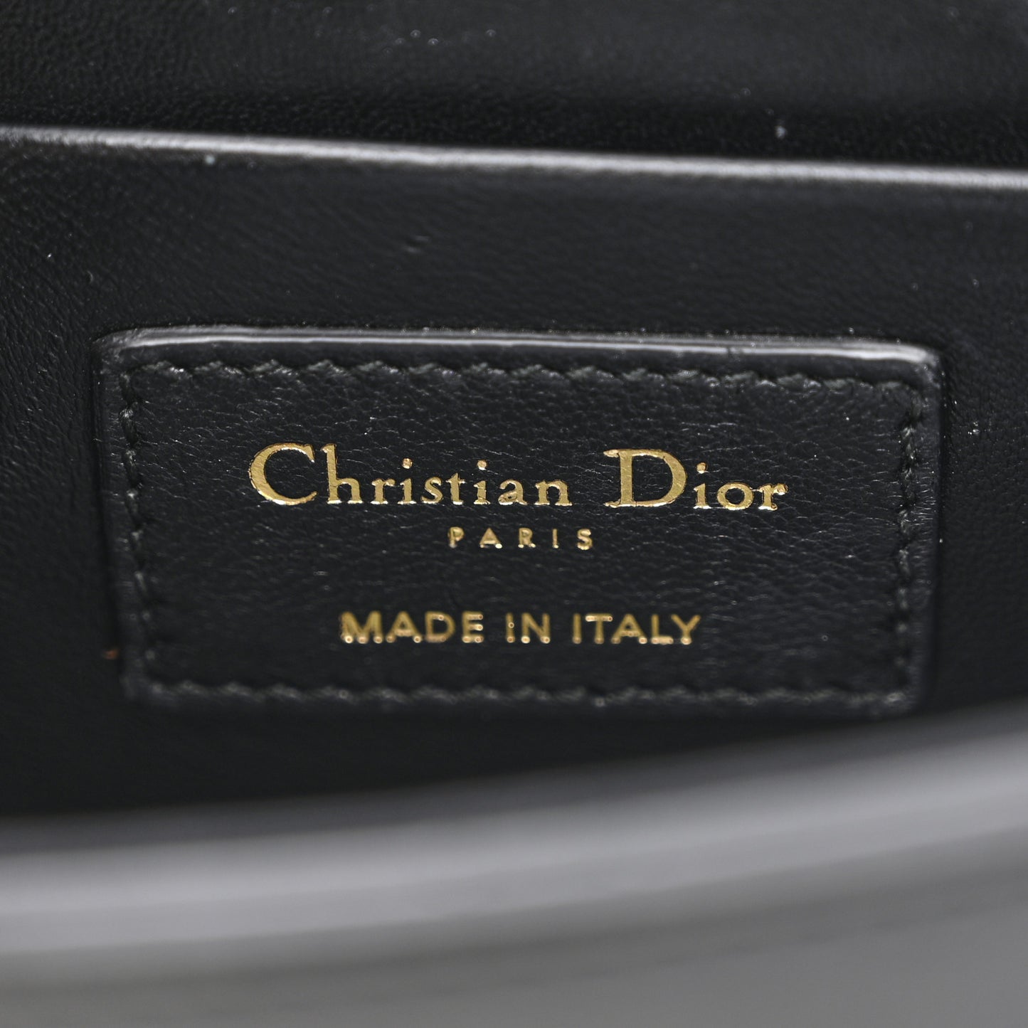 Crackled Lambskin 30 Montaigne Box Bag Black