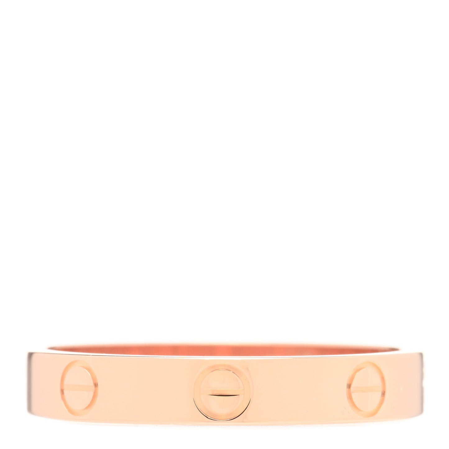 18K Pink Gold 3.5mm LOVE Wedding Band Ring 57 8