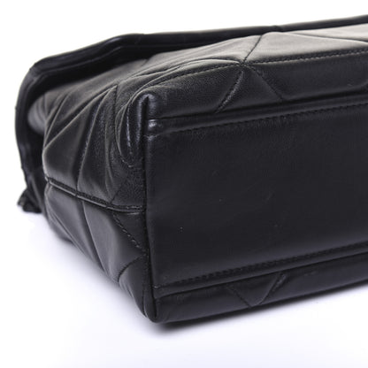 Prada Nappa Triangle Stitched Large Spectrum Bag Black 7 of 18