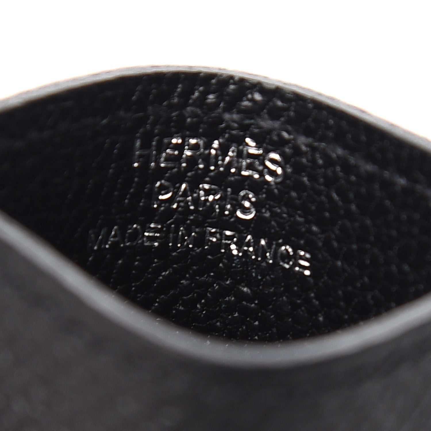 Hermes Epsom Diabolo Card Holder Case Black 5 of 7