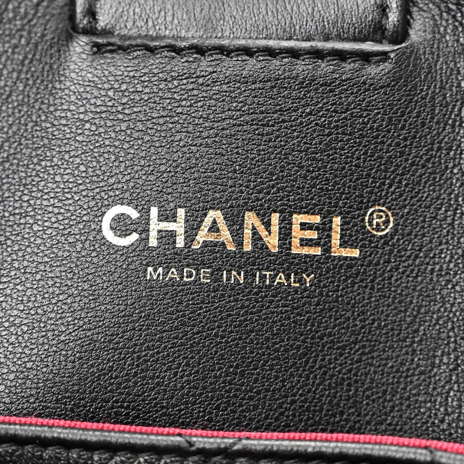 Chanel Calfskin Quilted Chain Shopping Tote Black 5 of 9