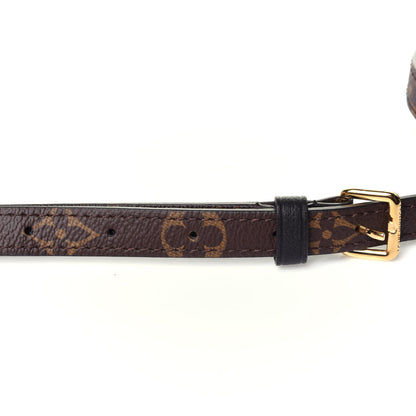 Louis Vuitton Calfskin Monogram Marignan Adjustable Shoulder Strap Black 5 of 6