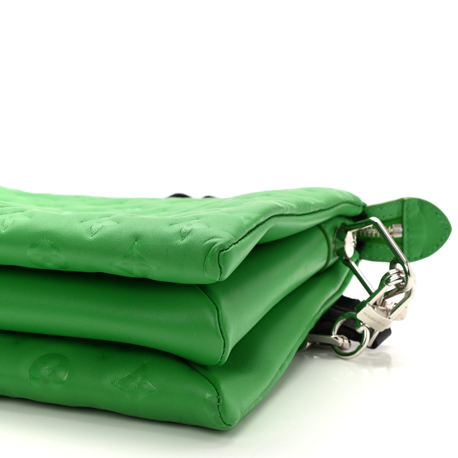 Louis Vuitton Lambskin Embossed Monogram Coussin PM LV Motion Green 9 of 10
