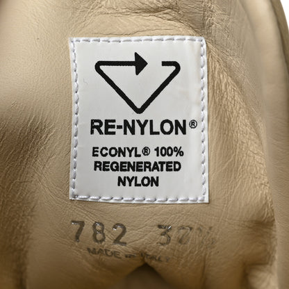 Prada Spazzolato Re-Nylon Metal Triangle Logo Womens 50mm Combat Boots 37.5 Deserto 8 of 10