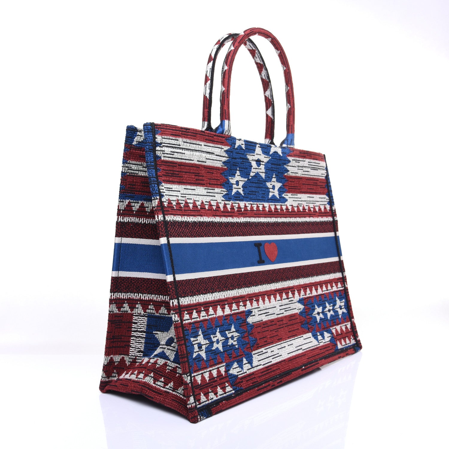 Christian Dior Canvas Embroidered Exclusive US Book Tote Multicolor 3 of 10