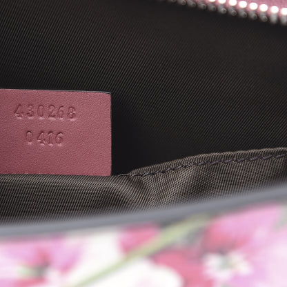 Gucci GG Supreme Monogram Blooms Large Cosmetic Case Beige Multicolor Dry Rose 7 of 11