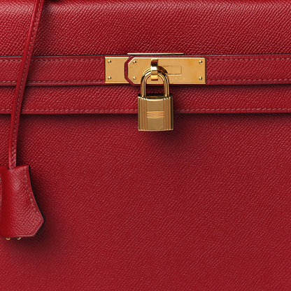 Hermes Epsom Kelly Sellier 35 Rouge Grenat 8 of 13