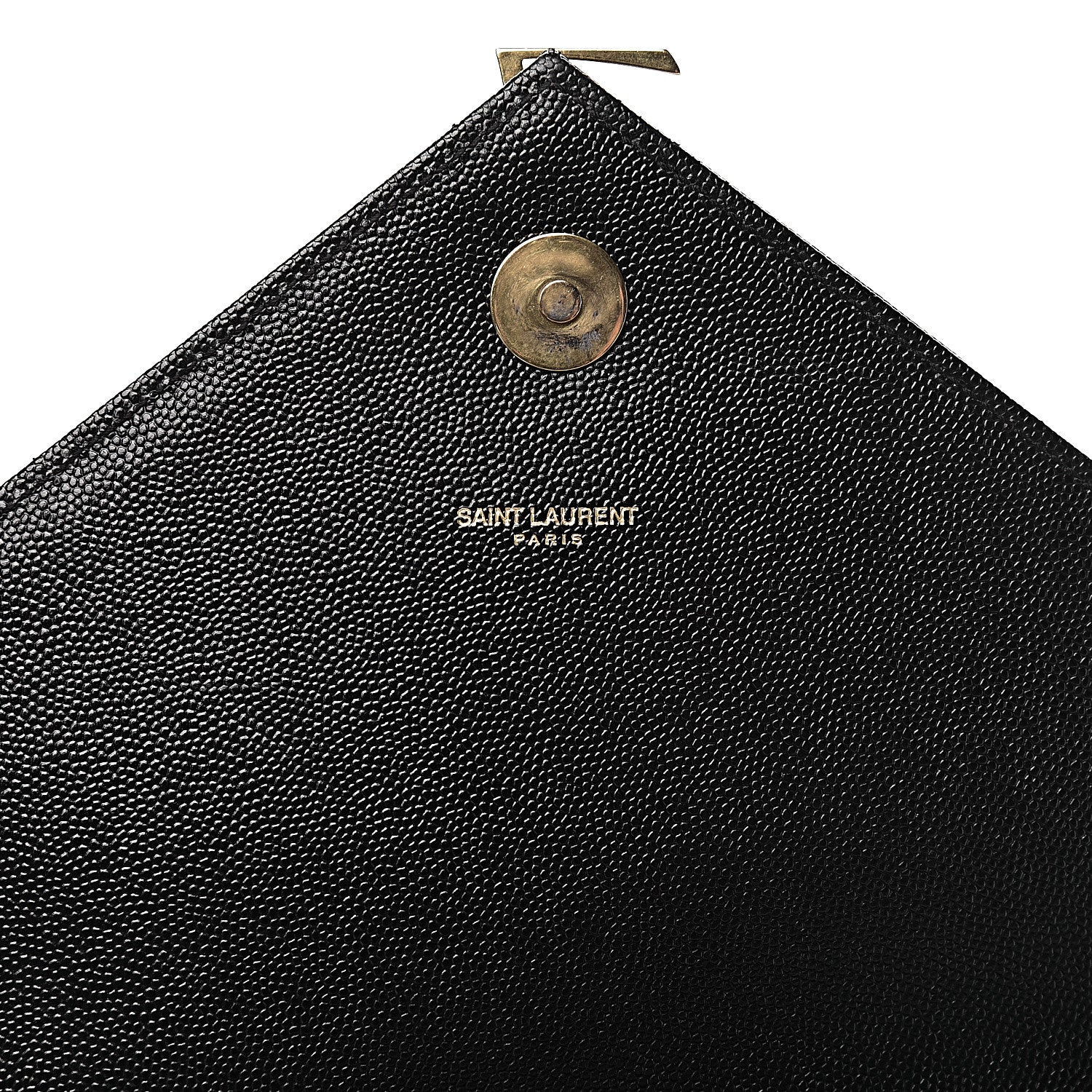 Saint Laurent Grain De Poudre Matelasse Chevron Large Monogram Satchel Black 6 of 20
