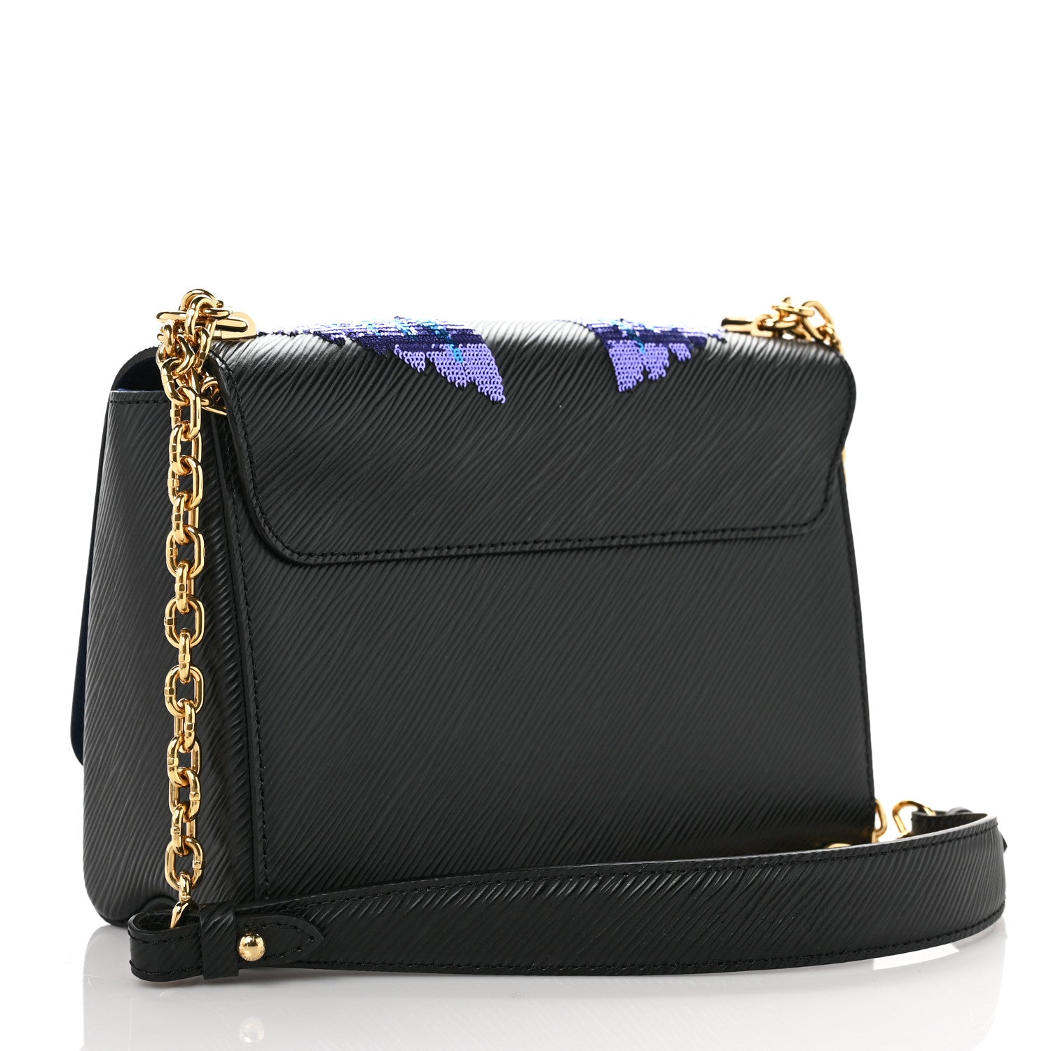 Louis Vuitton Epi Sequin Bird Twist Shoulder Bag MM Black 3 of 8
