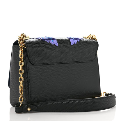 Louis Vuitton Epi Sequin Bird Twist Shoulder Bag MM Black 3 of 8
