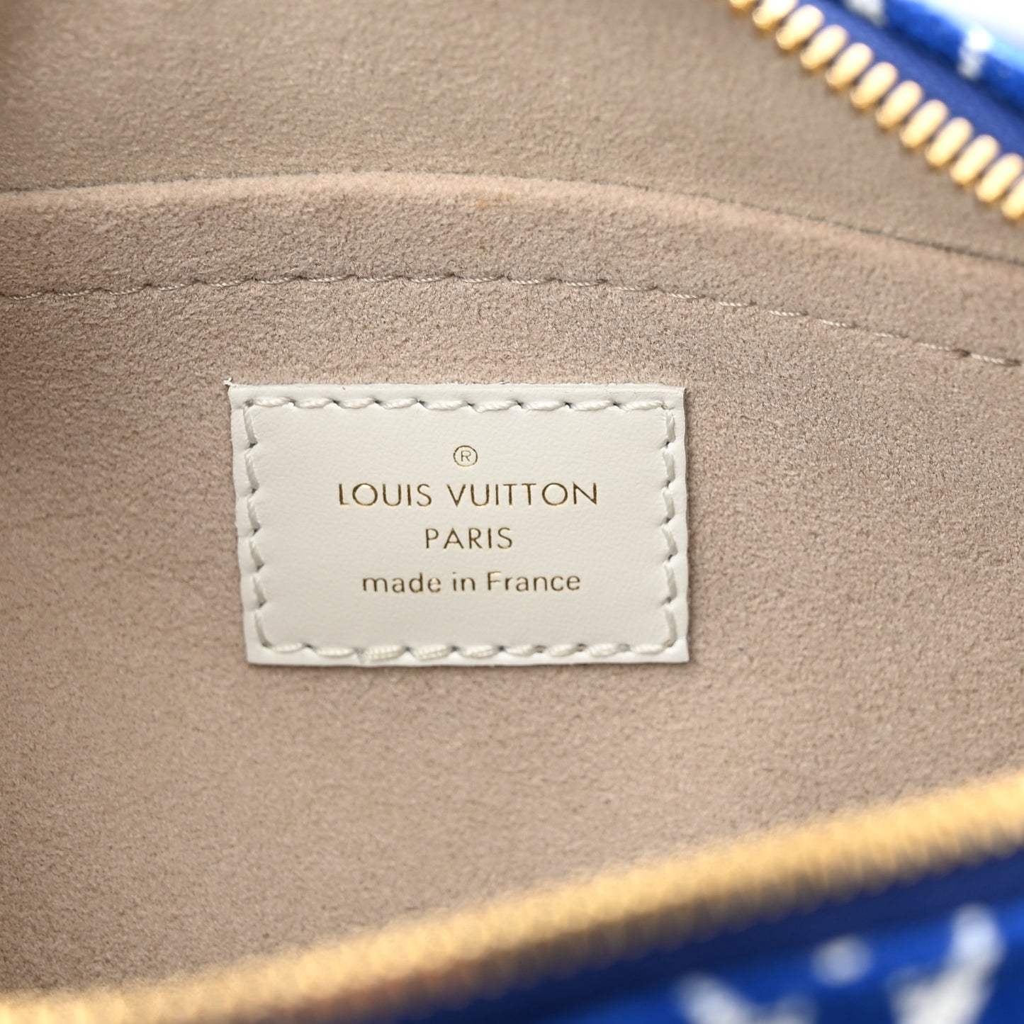 Jacquard Velvet Monogram LV Match Speedy Bandouliere 20 Blue