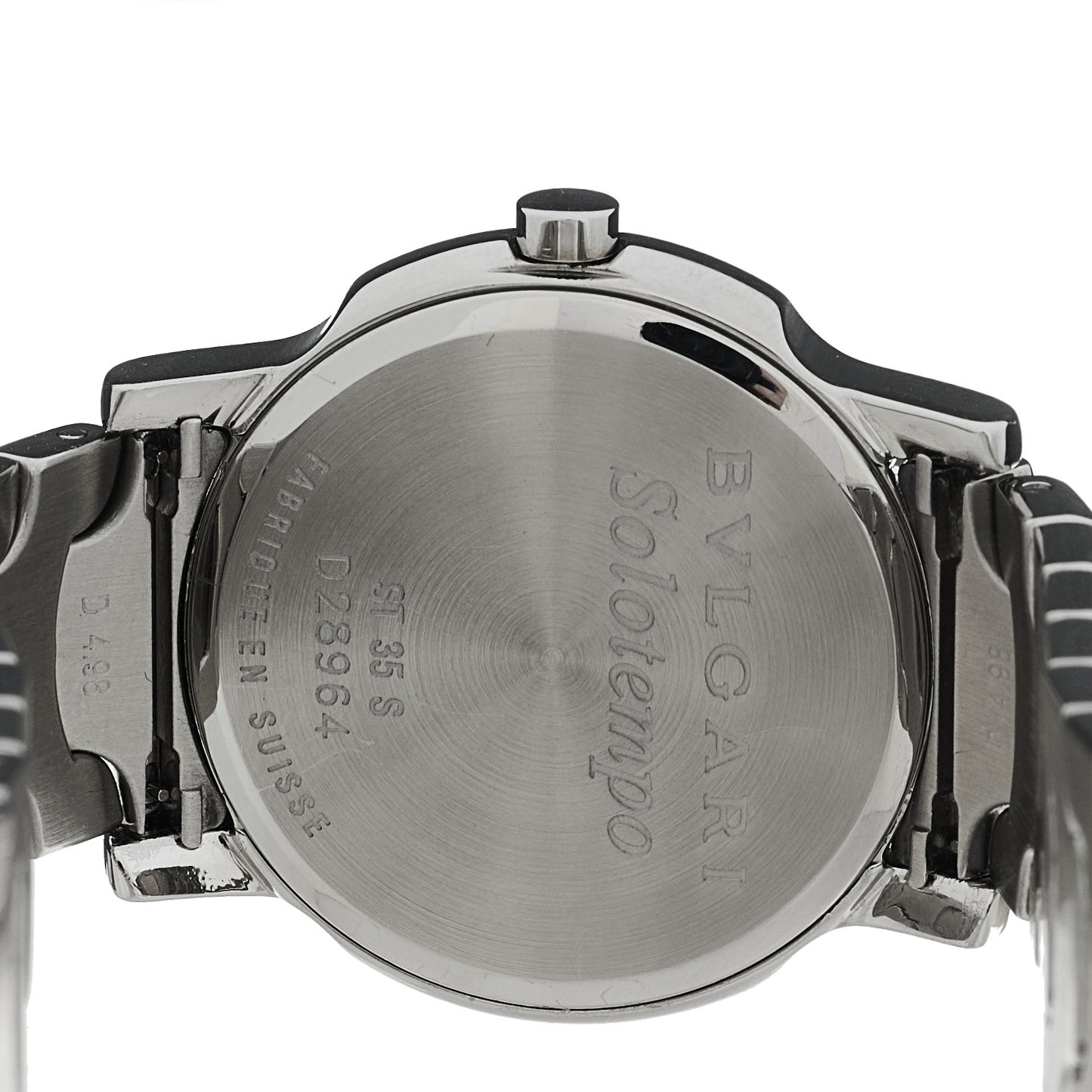 Stainless Steel 35mm Solotempo Quartz Watch White