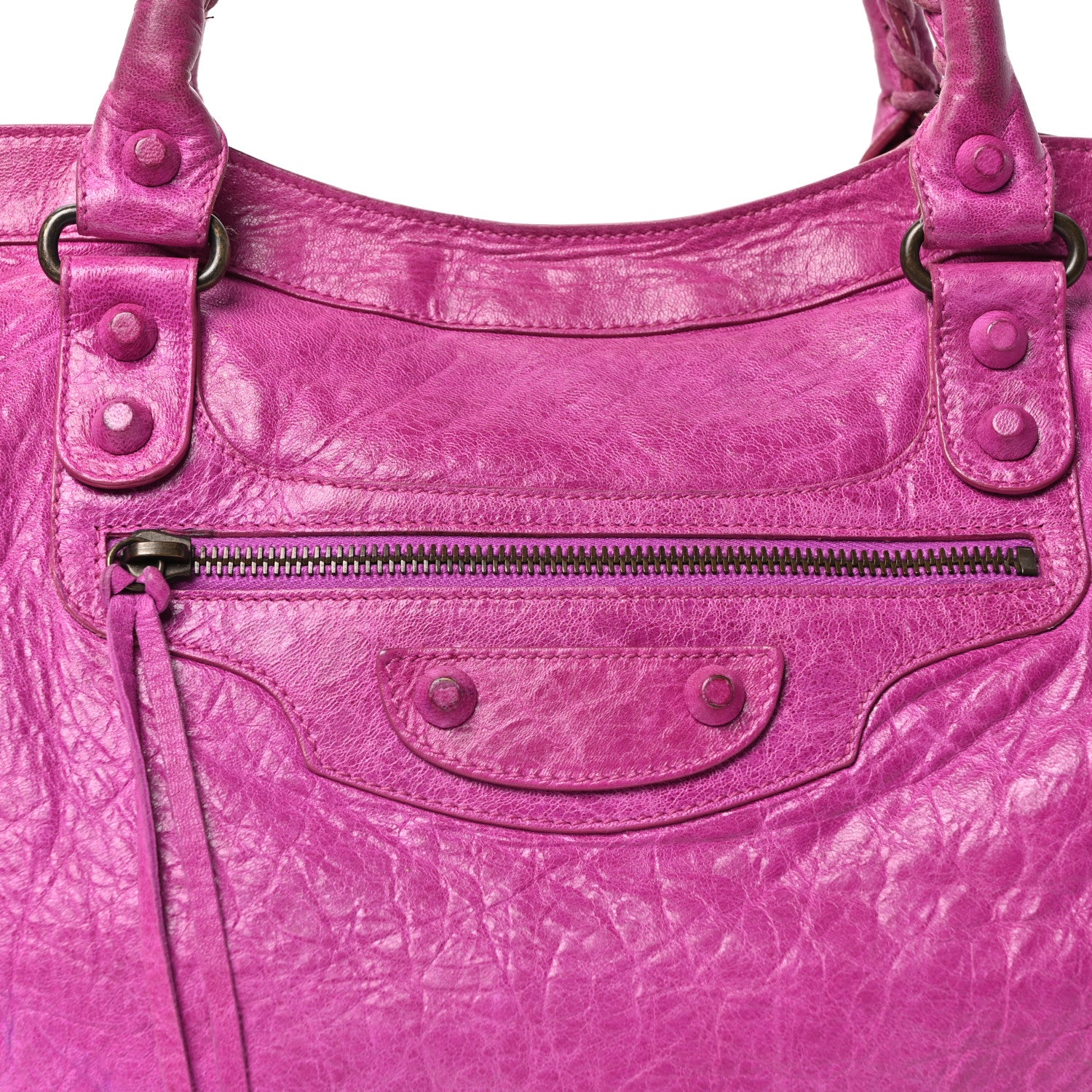 Balenciaga Agneau Covered Classic Hardware City Amethyst 8 of 10