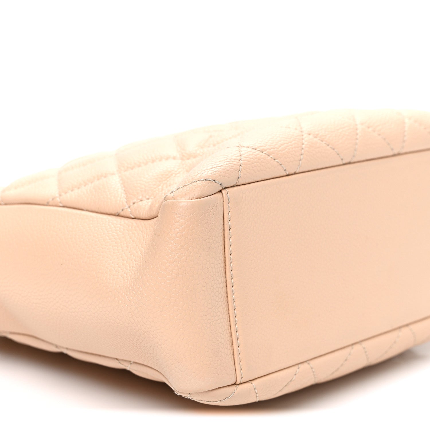 Chanel Caviar Quilted Petit Shopping Tote PST Beige Clair 9 of 10