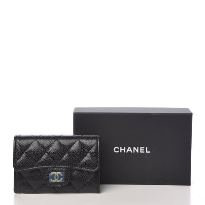 Chanel Caviar Quilted Flap Card Holder Black 9 of 9