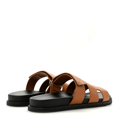 Hermes Calfskin Womens Chypre Sandals 41 Naturel 5 of 10
