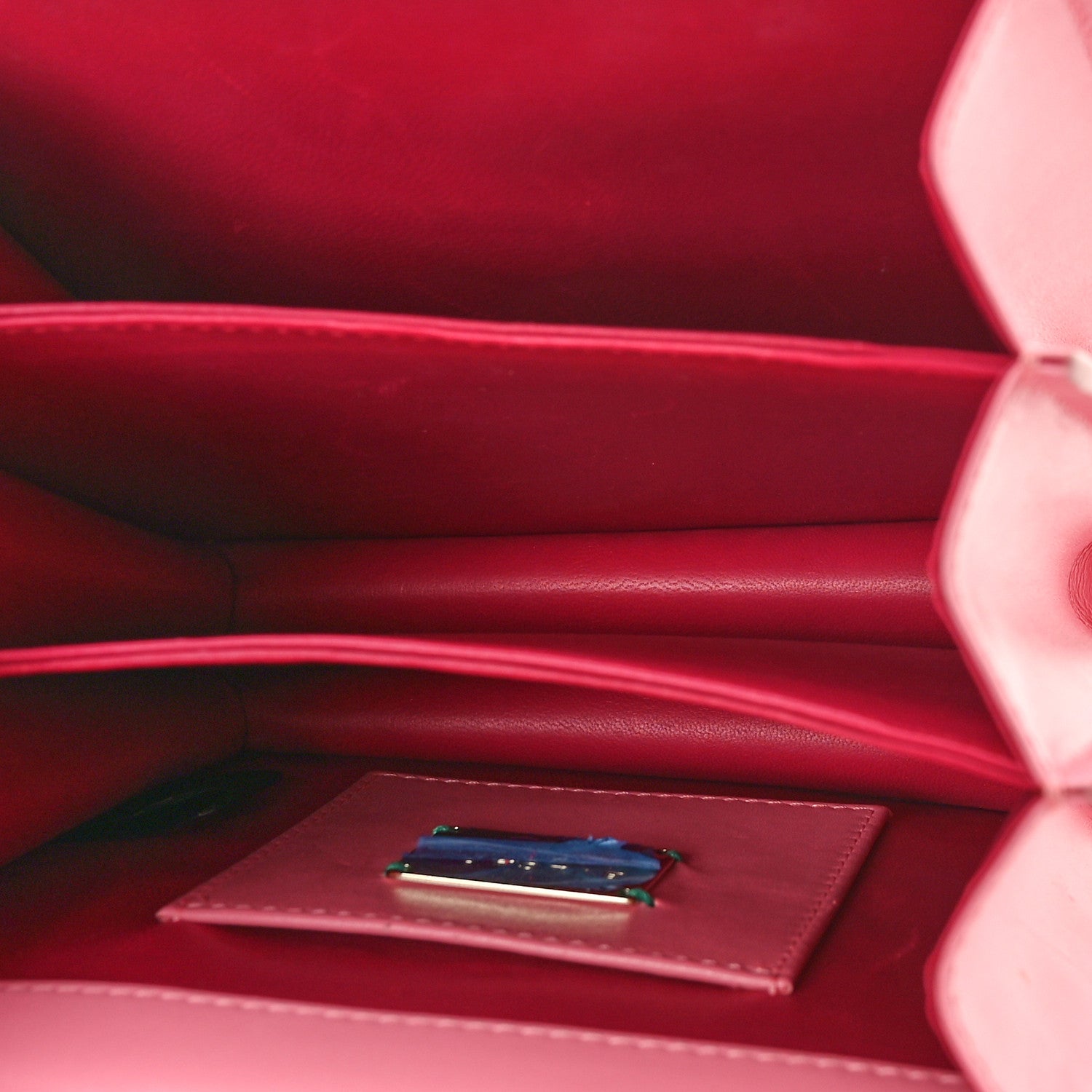 Bulgari Calfskin Galuchat Serpenti Forever Crossbody Pink 5 of 8