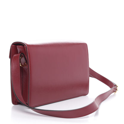 Gucci Textured Calfskin Small Torchon GG Ring Shoulder Bag New Cherry Red 3 of 10