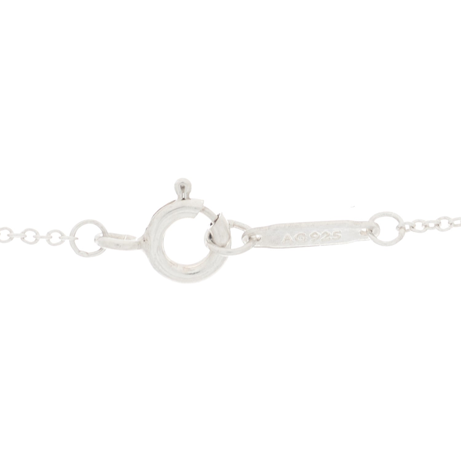 Tiffany Sterling Silver Rubedo Small Interlocking Circles Pendant Necklace 4 of 7