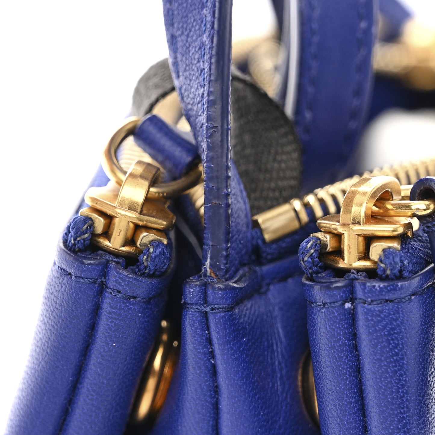 Lambskin Small Trio Crossbody Bag Indigo