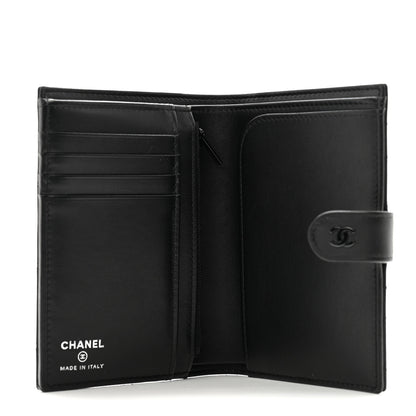 Chanel Grained Calfskin Quilted passport Holder Wallet So Black 5 of 8