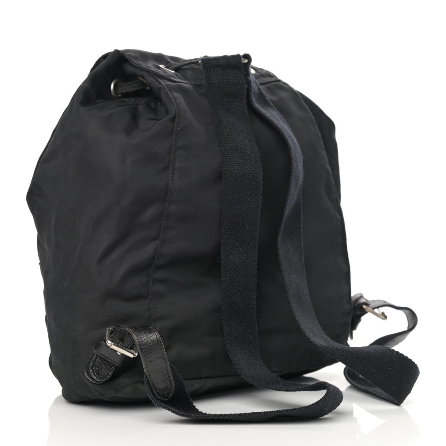 Prada Nylon Vela Cinch Backpack Black 3 of 16