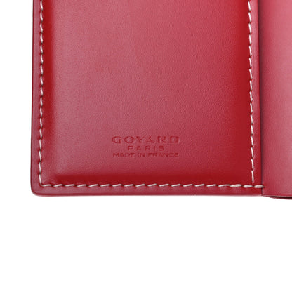 Goyard Goyardine Saint Pierre Card Holder Red 6 of 7