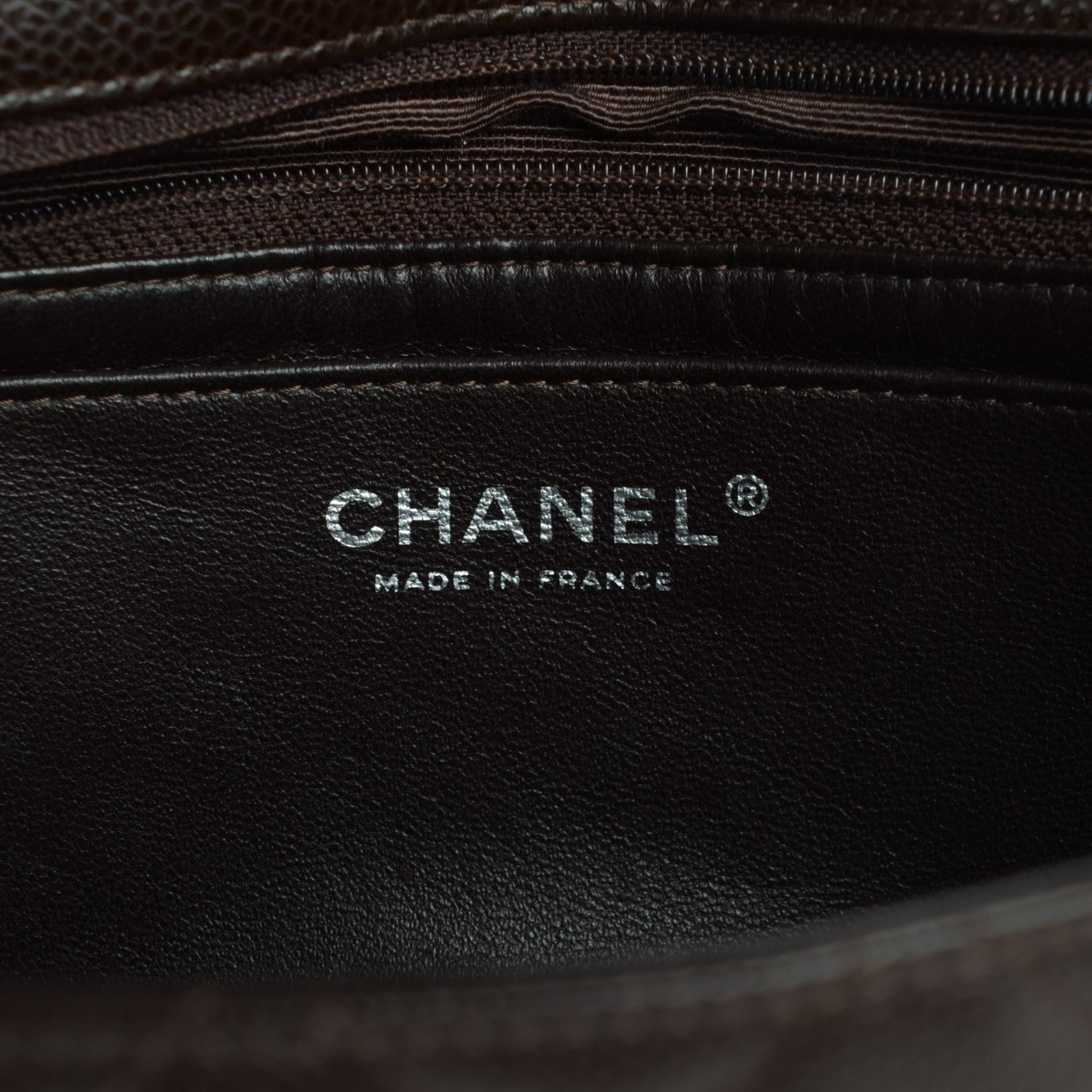 Chanel Caviar Quilted Jumbo Single Flap Dark Brown 12 of 16