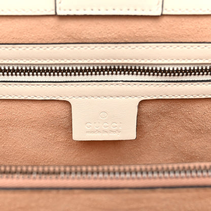 Gucci Calfskin Matelasse Medium GG Marmont Tote White 6 of 11