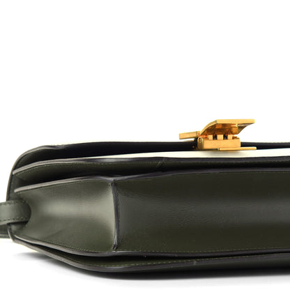 Celine Box Calfskin Classic Box Medium Flap Bag Army Green 8 of 9