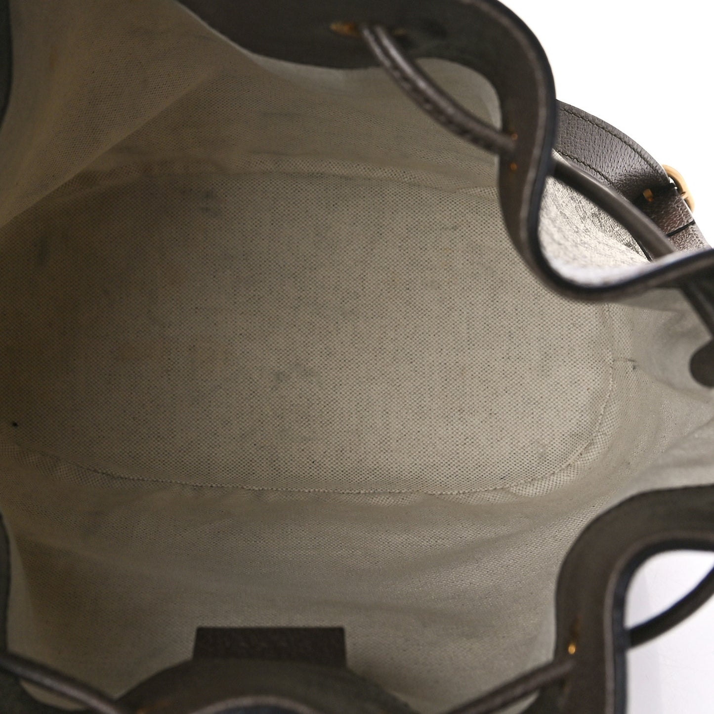 GG Supreme Monogram Web Ophidia Bucket Bag Brown