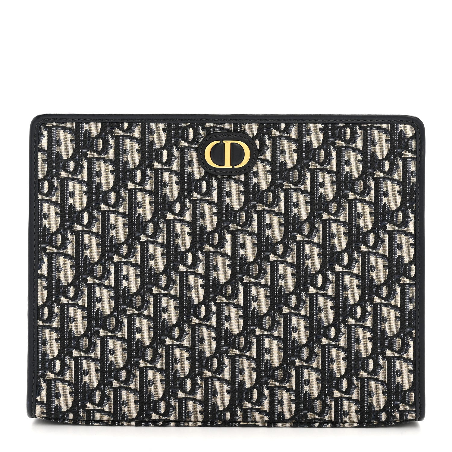 Christian Dior Oblique 30 Montaigne Pouch Blue 1 of 9