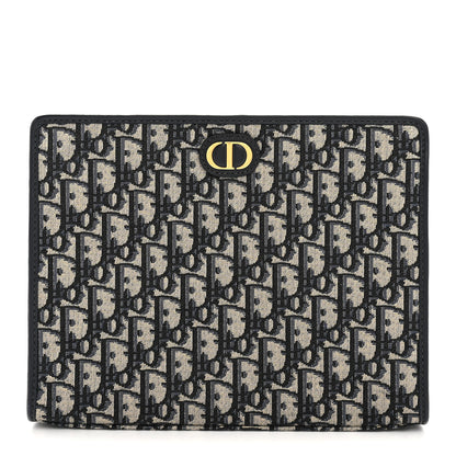 Christian Dior Oblique 30 Montaigne Pouch Blue 1 of 9