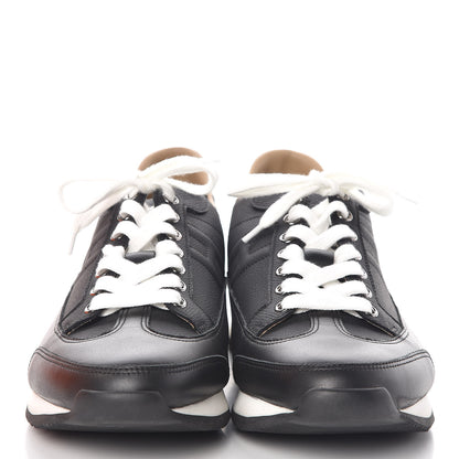 Hermes Matte Epsom Mens Goal Sneakers 43 Black 2 of 9